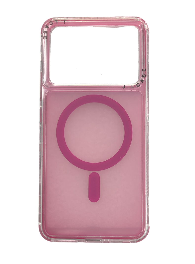 Carcasa Antigolpe 360 Para Xiaomi Poco X6 Pro Magsafe Rosado-0