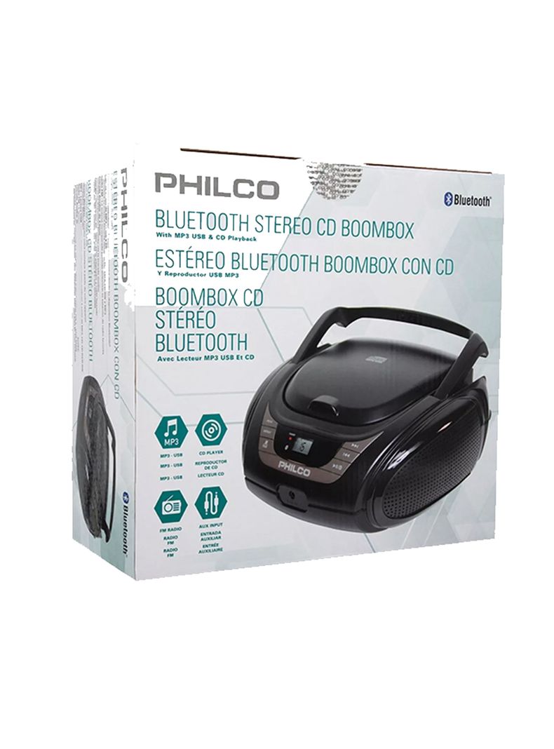Radio CD Bluetooth Boombox Lonpoo-3