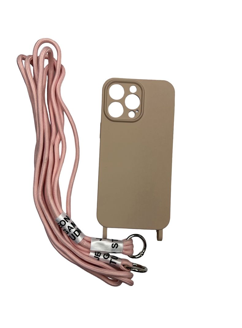 Carcasa Para iPhone 14 Pro Max Colgantes Rosado-2