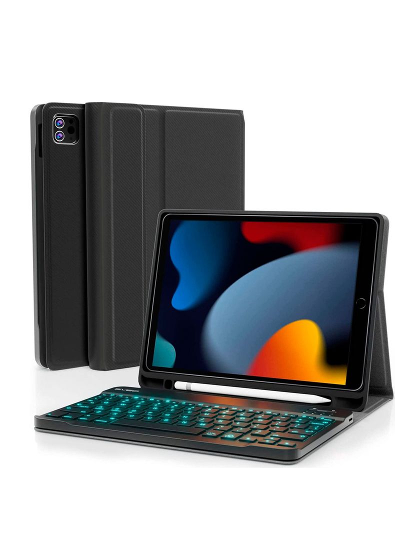 Funda Con Teclado Para iPad 11 iPad 11 Pro Con Ranura Negro-0