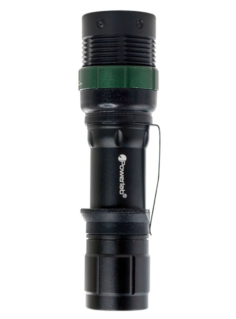 Linterna Powerlab Led Tactica Zoom 1000 Lm Luz Verde 8506-1