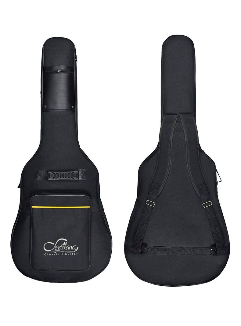 Funda De Algodon Acolchada Para Guitarra De 41 Sevillana Negro