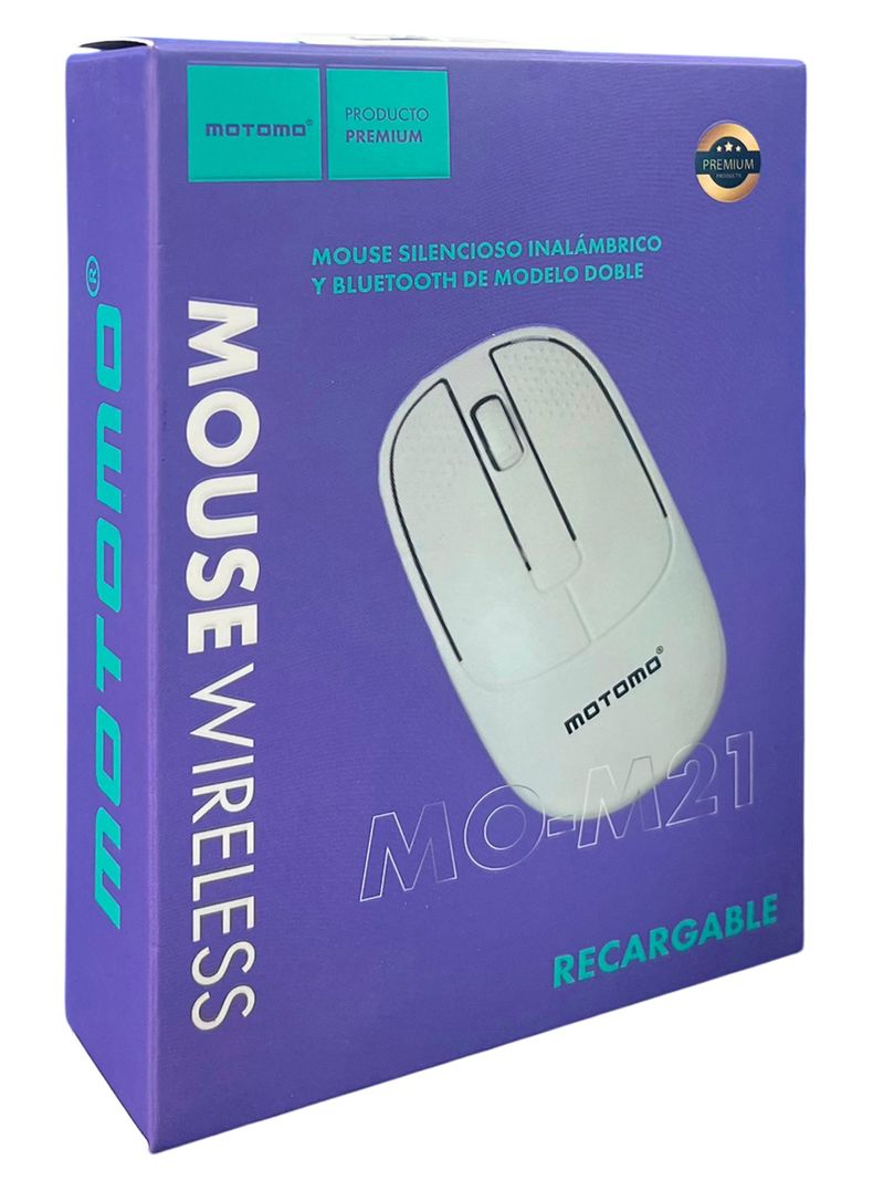 Mouse Inalambrico Dual USB/Bluetoth Recargable 1200dpi-3