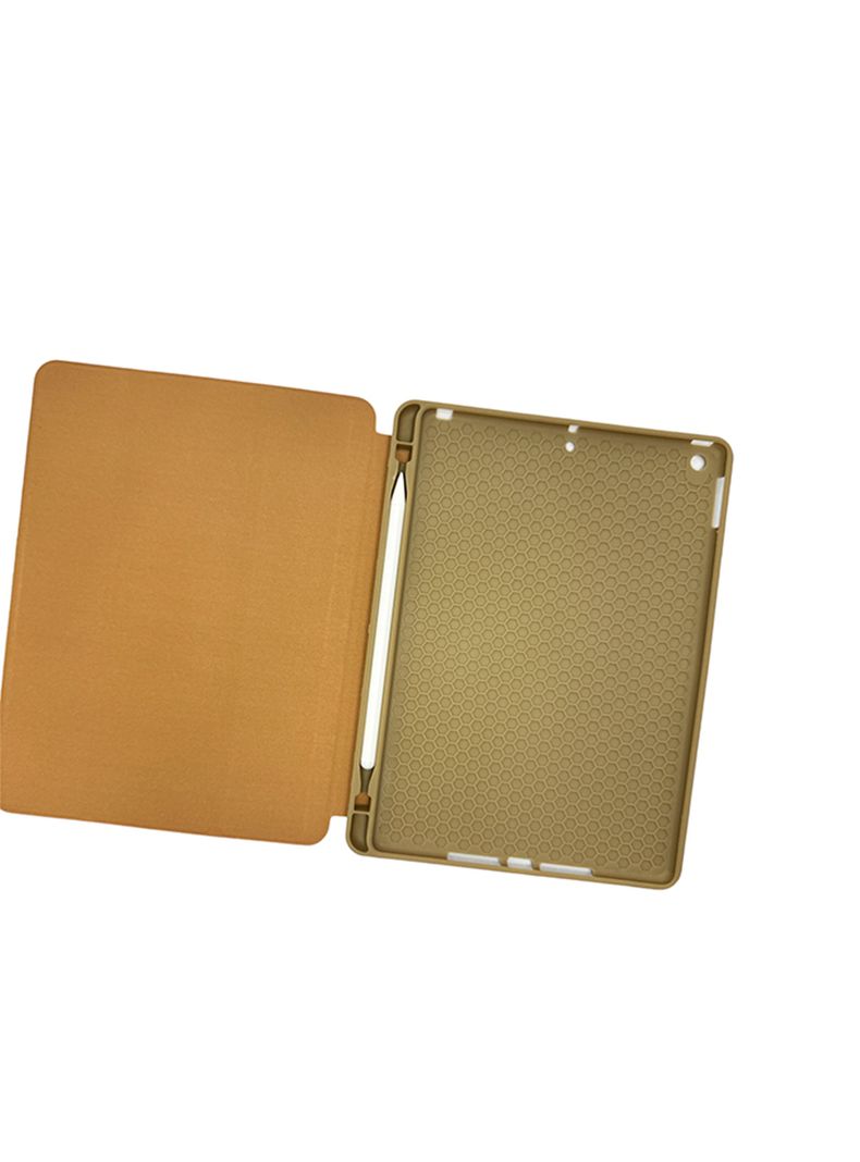 Funda SmartCover Para iPad Mini 6 Con Ranura de Lápiz Dorado-1