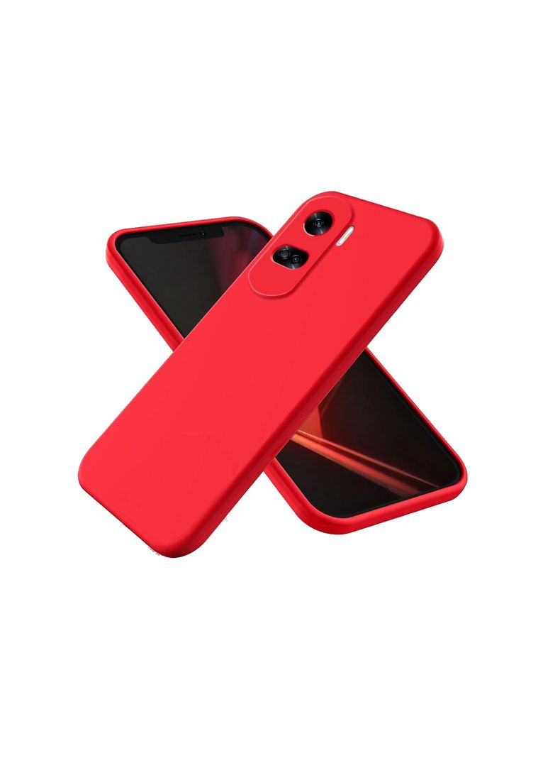 Carcasa Para Honor 90 Lite Goma Rojo-0