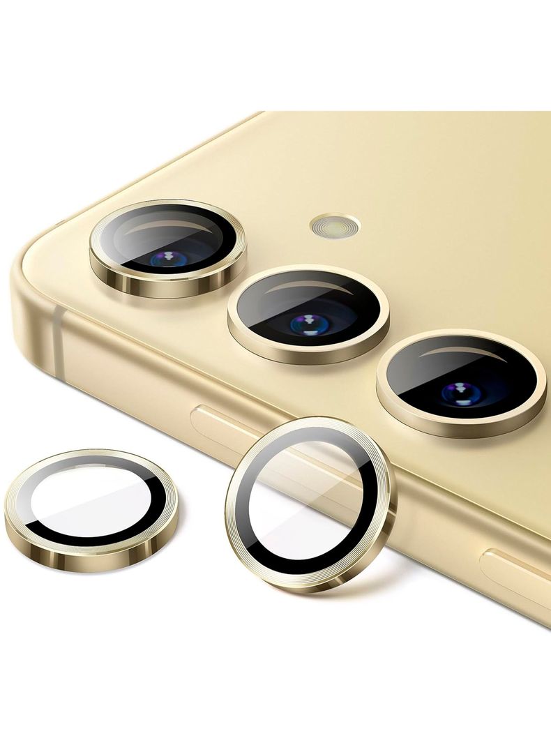 Protector De Lente Camara Para Samsung S24 Metalizado Gold-0