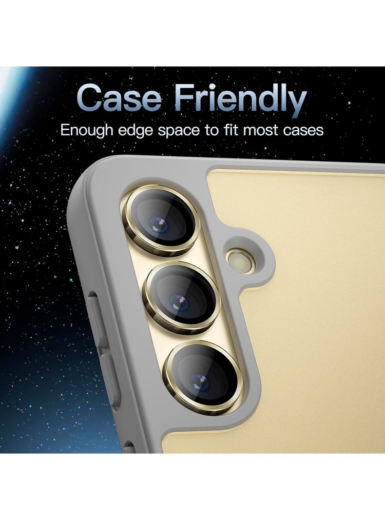 Protector De Lente Camara Para Samsung S24 Metalizado Gold-3