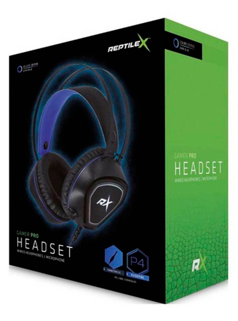 Audifonos Gamer Azul Plus Ps4 Xbox Para nintendo Switch-3