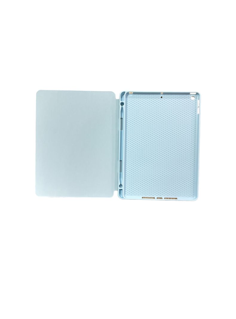 Carcasa Funda Para iPad 10.2 7ma 8va 9na Con Ranura Celeste-1