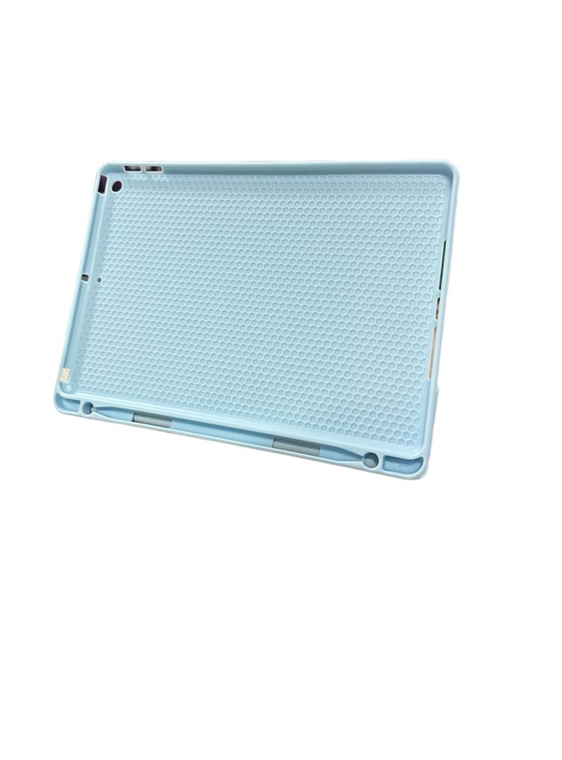 Carcasa Funda Para iPad 10.2 7ma 8va 9na Con Ranura Celeste-2