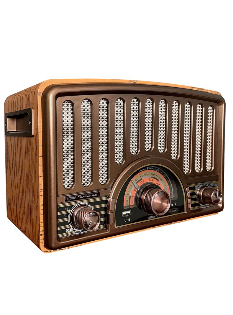 Radio AM FM  Vintage Reproductor Bluetooth Retro Sixtinna-2