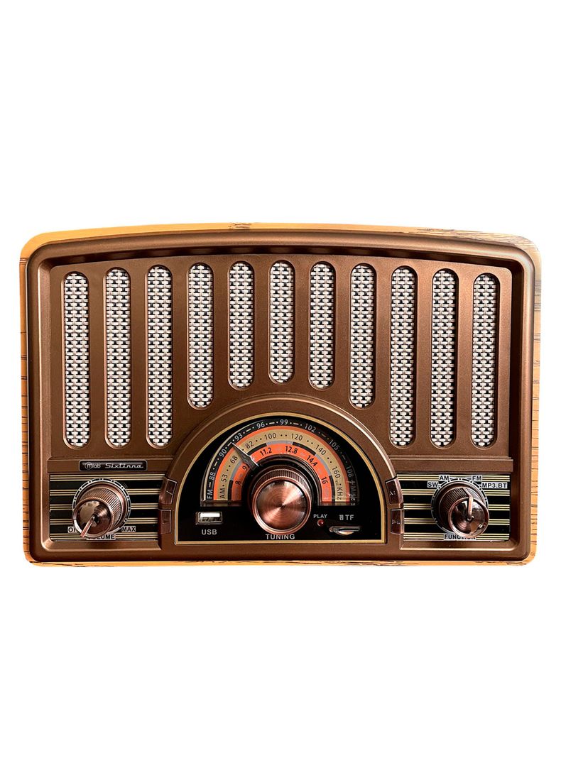 Radio AM FM  Vintage Reproductor Bluetooth Retro Sixtinna-3