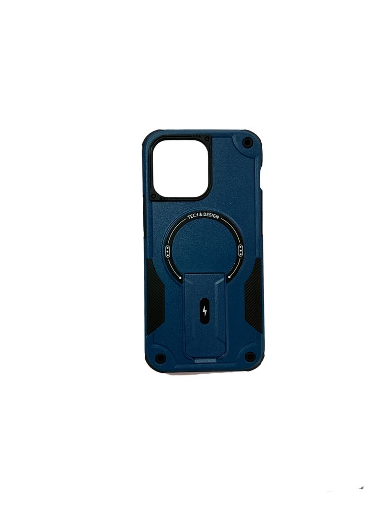 Carcasa Tipo Armor Magsafe Para iPhone 13 14 Azul-0