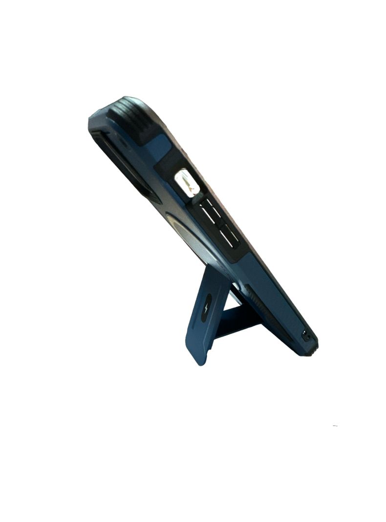 Carcasa Tipo Armor Magsafe Para iPhone 13 14 Azul-2