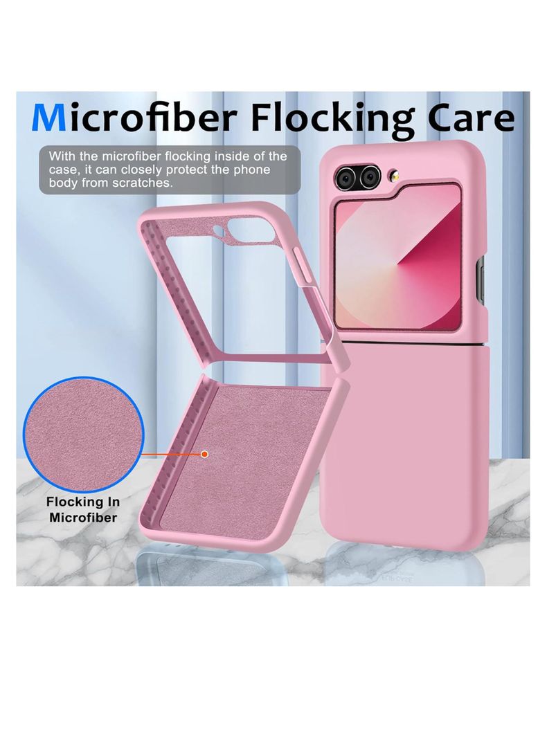 Carcasa Para Samsung Z Flip  6 Goma Coral-4