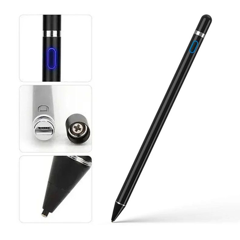 Lápiz Táctil Touch Para Tablet / Celular Todos Los Modelos Negro-1