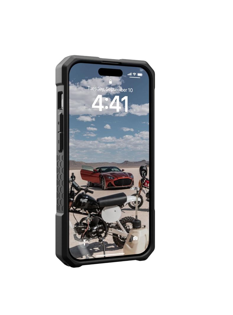 Carcasa Para iPhone 15 Pro Max UAG Monarch Gris-4