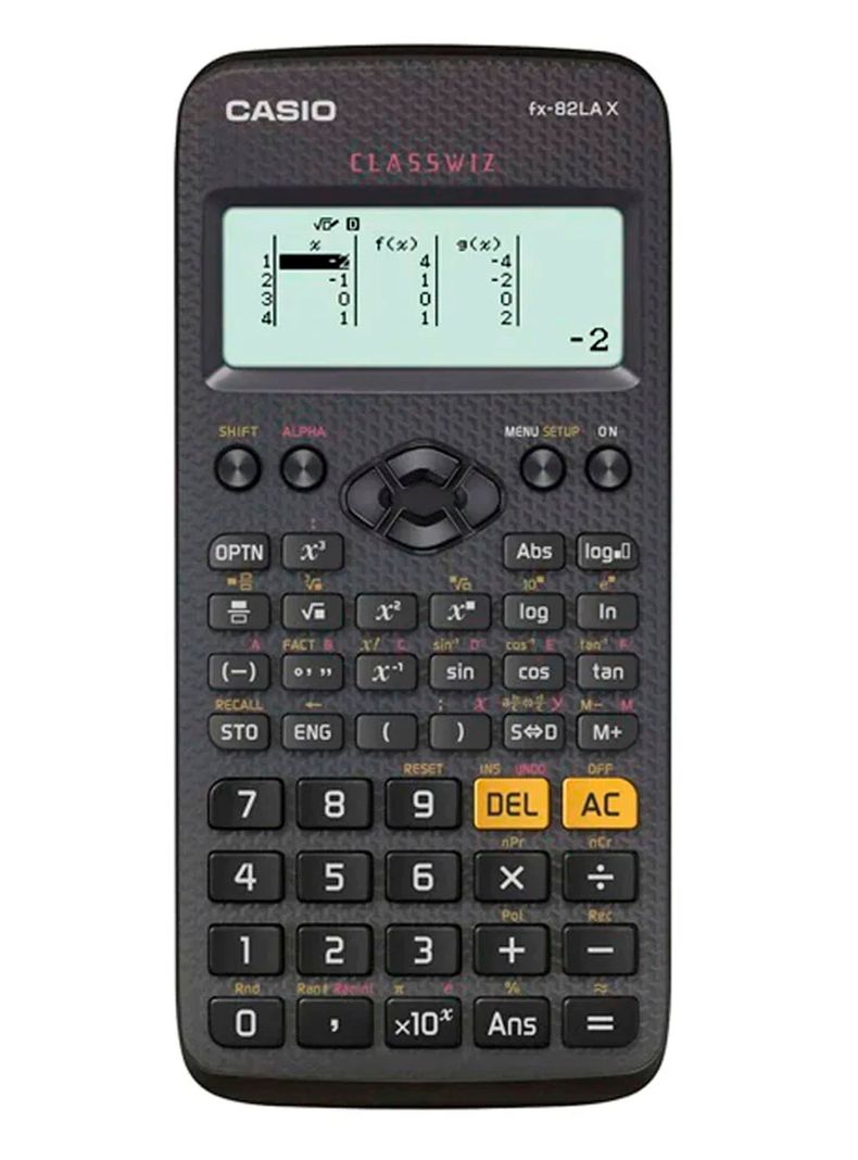 Calculadora Cientifica Casio FX-82LA XBK 275 Funciones Negro-0