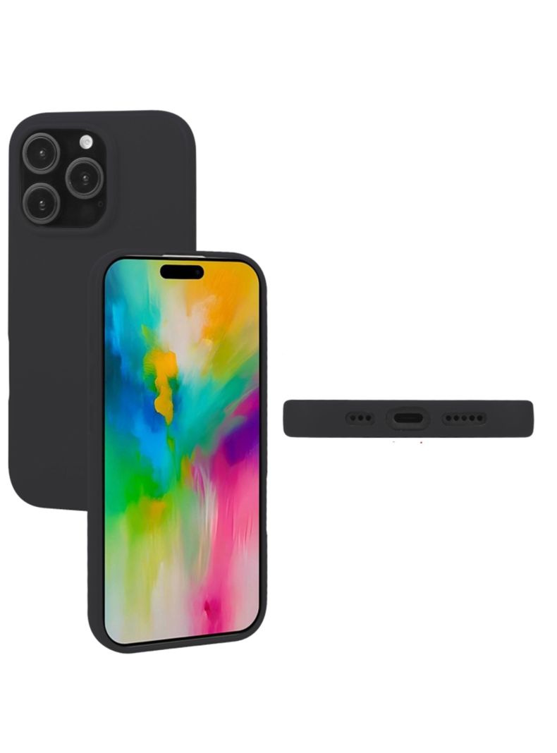 Carcasa Lamina Vidrio Para iPhone 16 Pro Max Negro-2