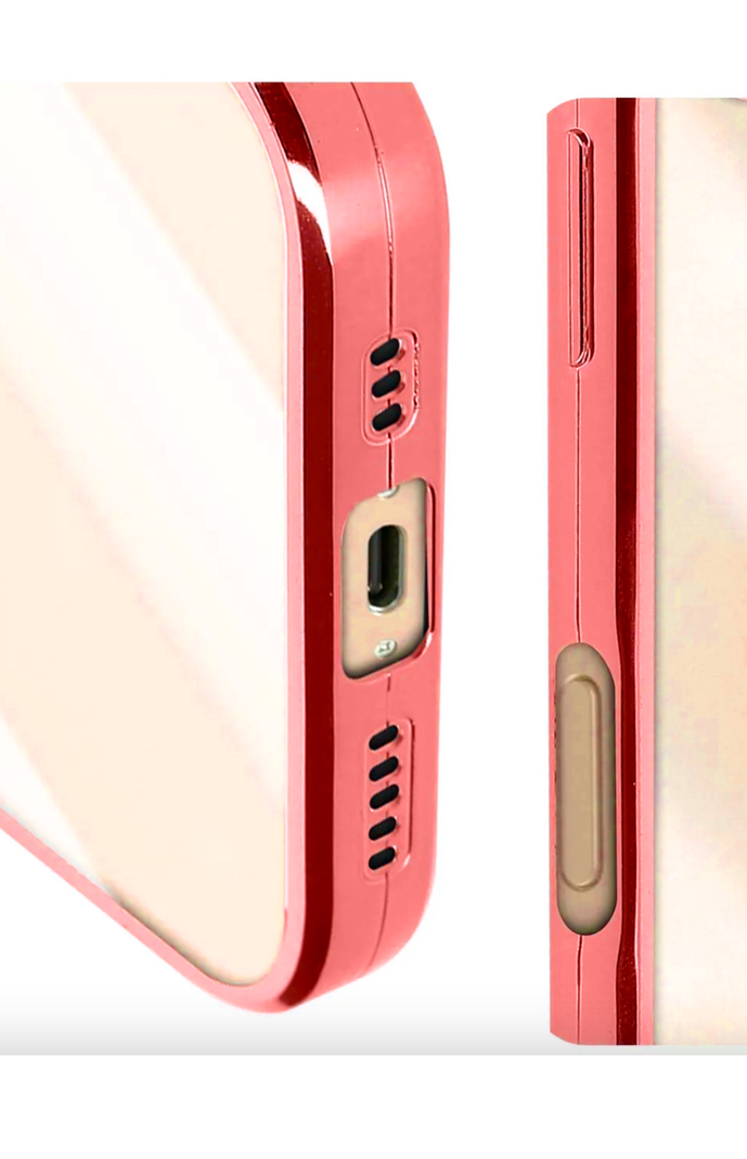 Carcasa Funda Para iPhone 16 Plus Magsafe Metalizada Rojo-2