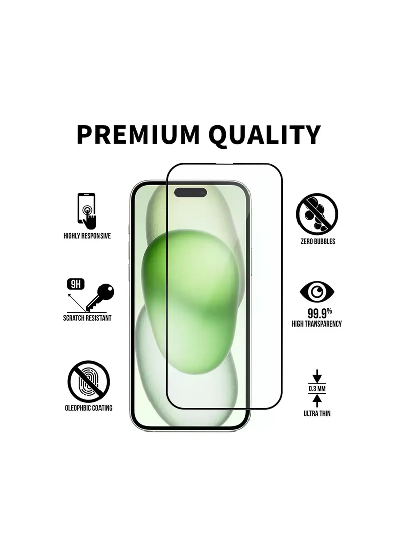 Carcasa Lamina Vidrio Para iPhone 16 Plus Azul-1