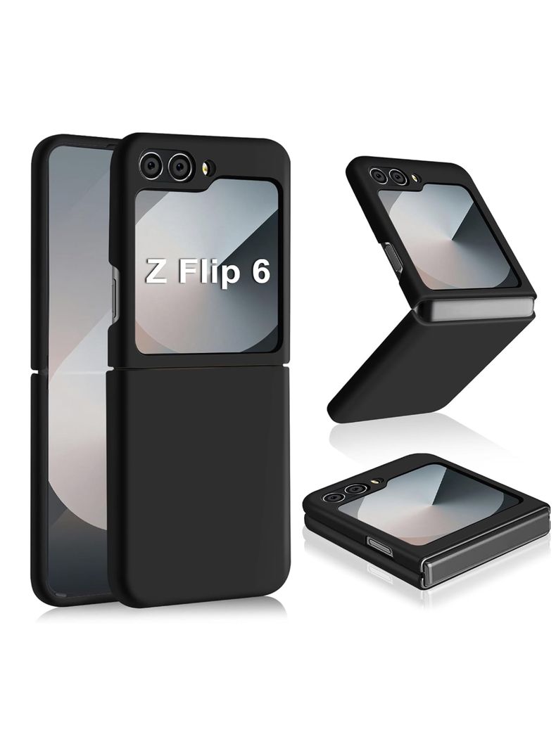 Carcasa Para Samsung Z Flip  6 Goma Negro-0