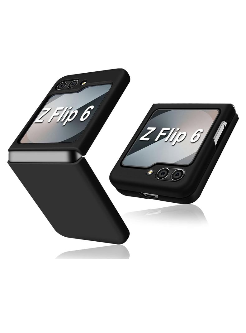 Carcasa Para Samsung Z Flip  6 Goma Negro-1