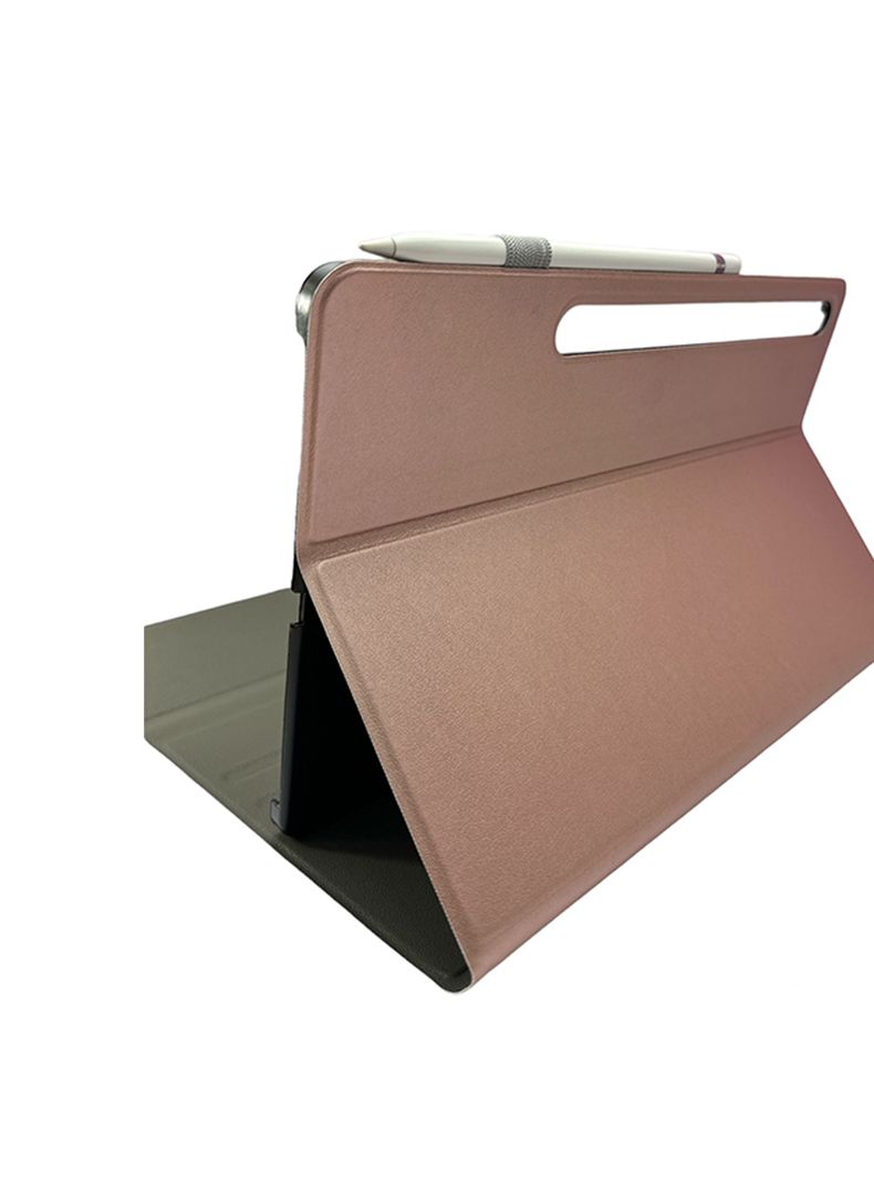 Funda Con Teclado Con Ñ Para Samsung Galaxy Tab S8 Ultra Rosa-0