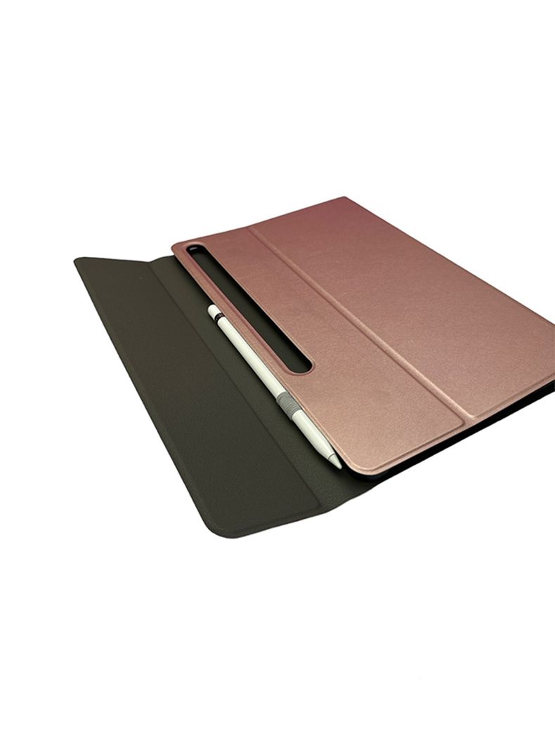Funda Con Teclado Con Ñ Para Samsung Galaxy Tab S8 Ultra Rosa-1