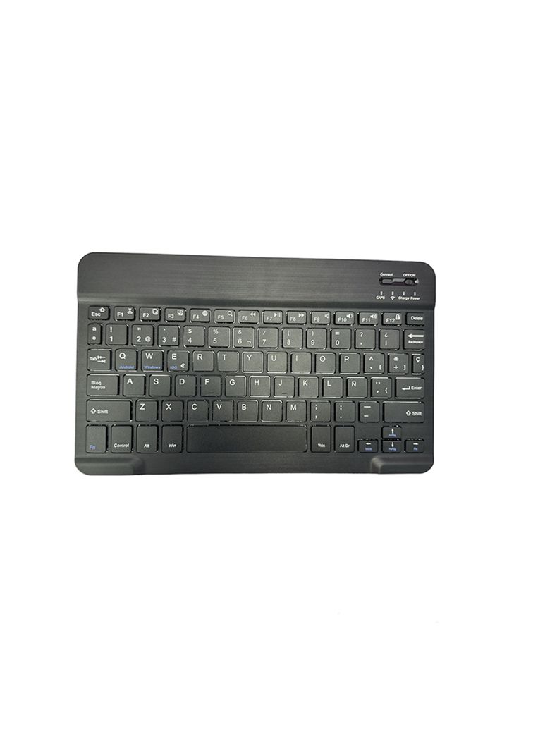 Funda Con Teclado Con Ñ Para Samsung Galaxy Tab S8 Ultra Rosa-5