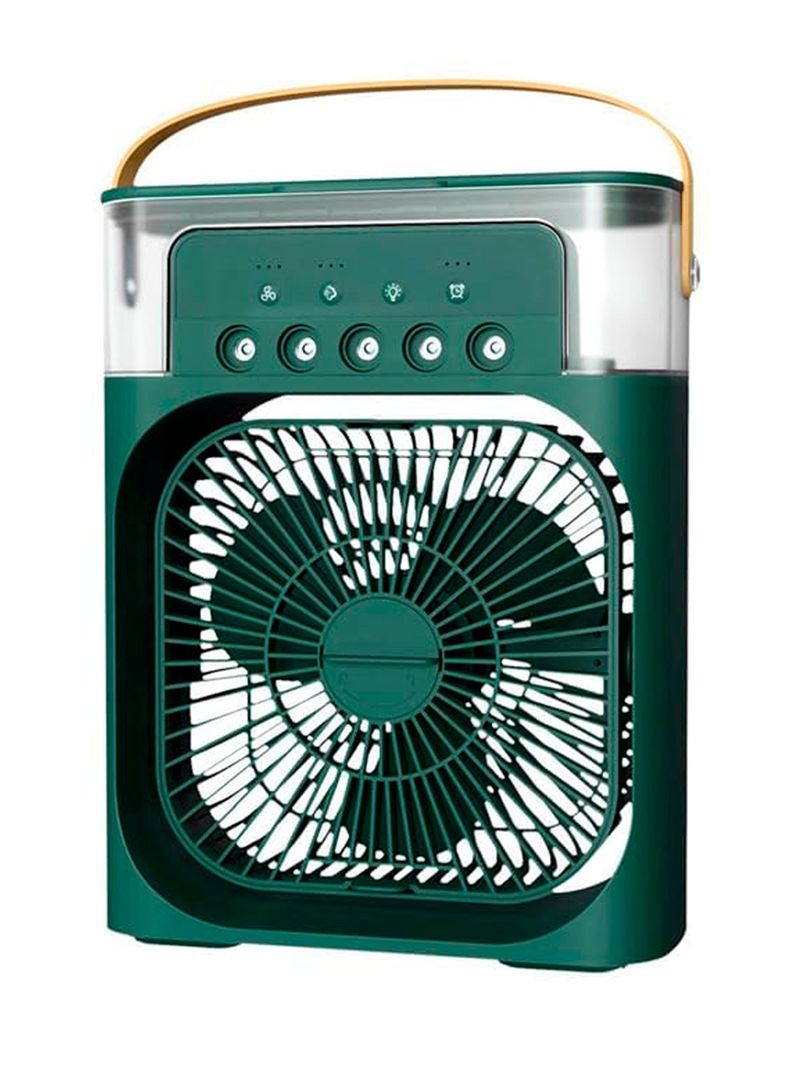 Mini Ventilador Portatil USB Cooling Rociador  Verde-0