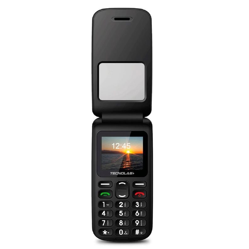Telefono Celular Adulto Mayor 4G Tipo Almeja Tecnolab Azul-0