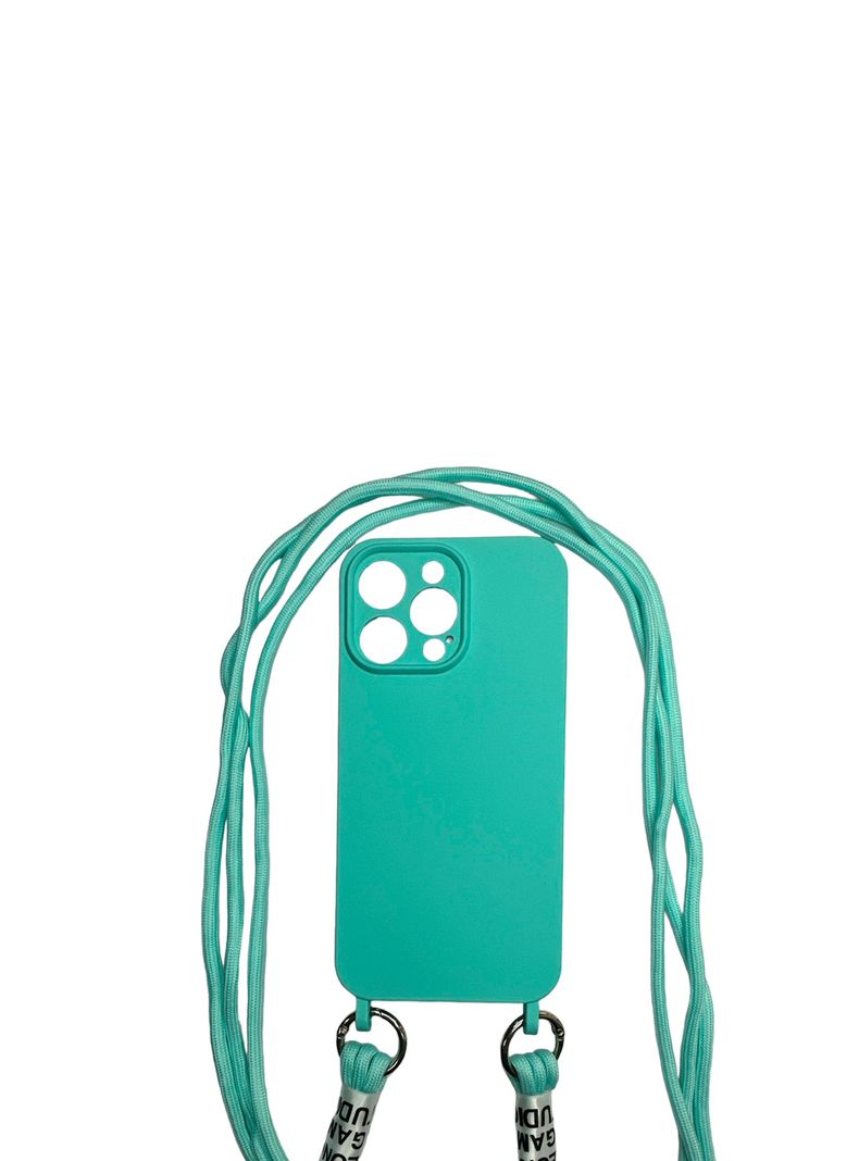 Carcasa Para iPhone 14 Pro Max Colgantes Turquesa-2