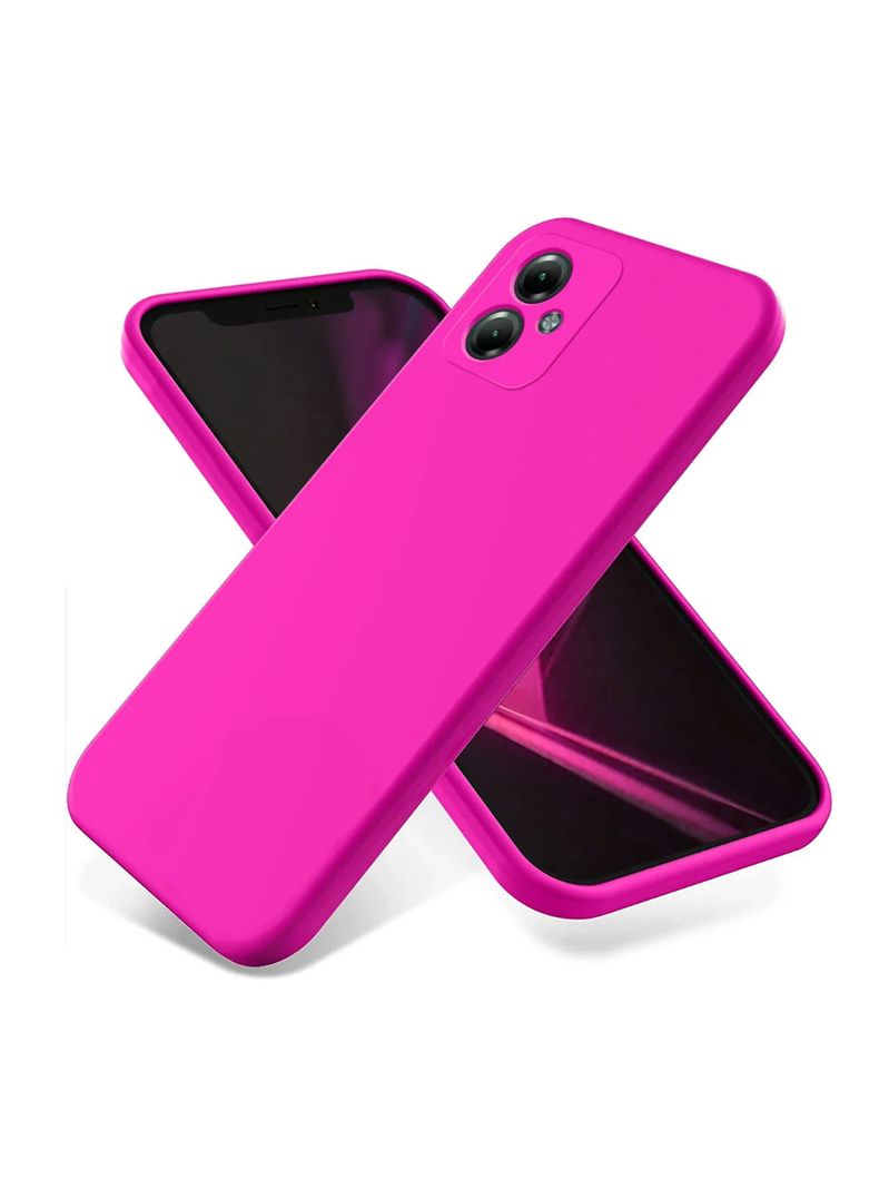 Carcasa Para Motorola G54 Goma Fucsia-0