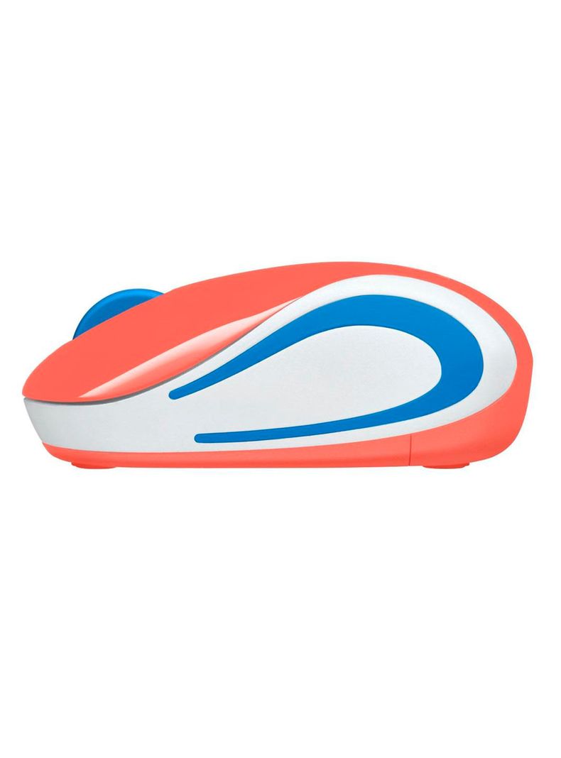 Mouse Optico Inalambrico Logitech M187 Naranja-2