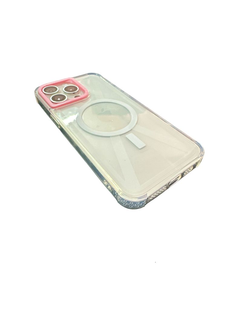 Carcasa Tipo Magsafe Casefity Para iPhone 11 Borde Rosado-3