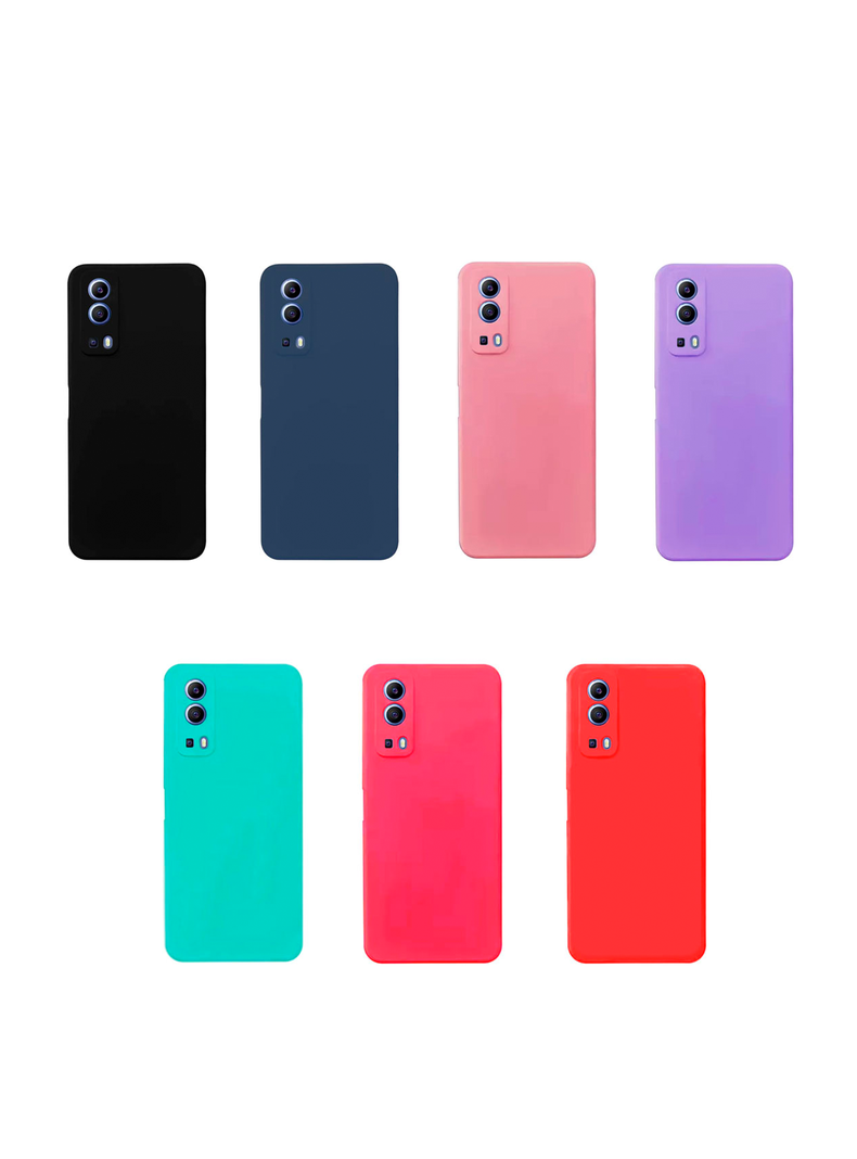 Carcasa Funda Para Vivo Y53S Goma Negro-1