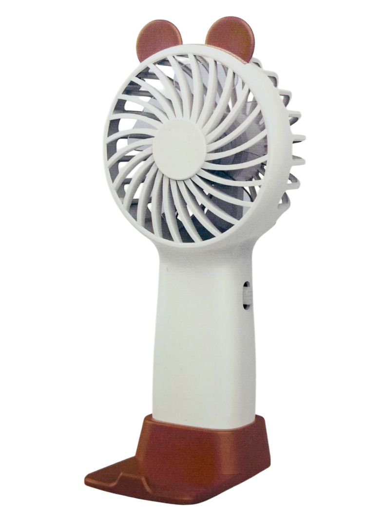 Mini Ventilador Portatil Recargable Tecnolab TL672 Blanco-0