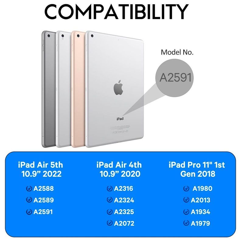 Funda Con Teclado Con Ñ Para iPad Air 10.9 4 5ta Bt Rosado-7