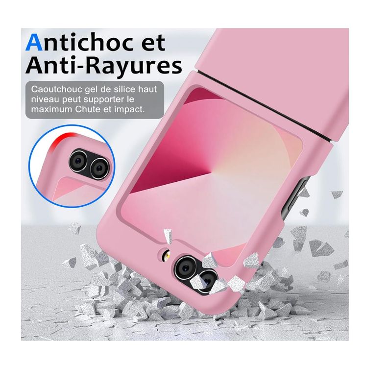 Carcasa Para Samsung Z Flip  6 Goma Lila-2