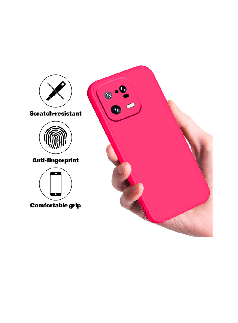 Carcasa Funda Para Xiaomi 13 Pro Goma Fucsia-1