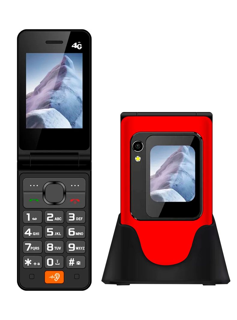 Telefono Celular Adulto Mayor DualSim 2.8 Pulgada TL705 Rojo-0
