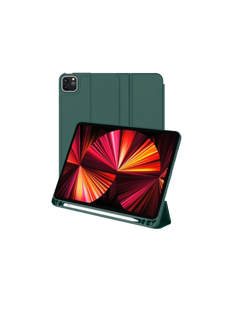 Fundas Smart Cover Para iPad Air 13 Pulgadas M2 2024 Verde-0