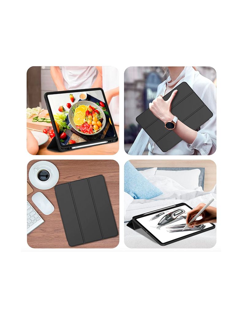 Fundas Smart Cover Para iPad Air 13 Pulgadas M2 2024 Verde-5