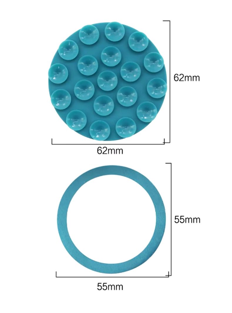 Soporte De Silicona Magnetico Para Carcasa Celular Blanco-2