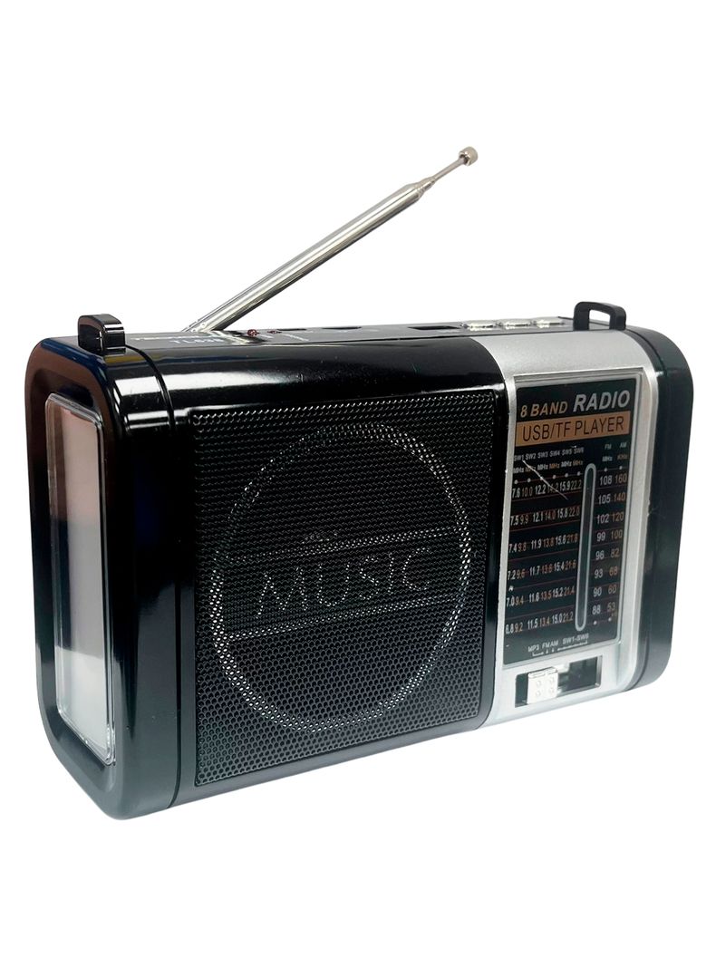 Radio Portatil 5W Recargable USB Con Linterna Tenolab TL638-1
