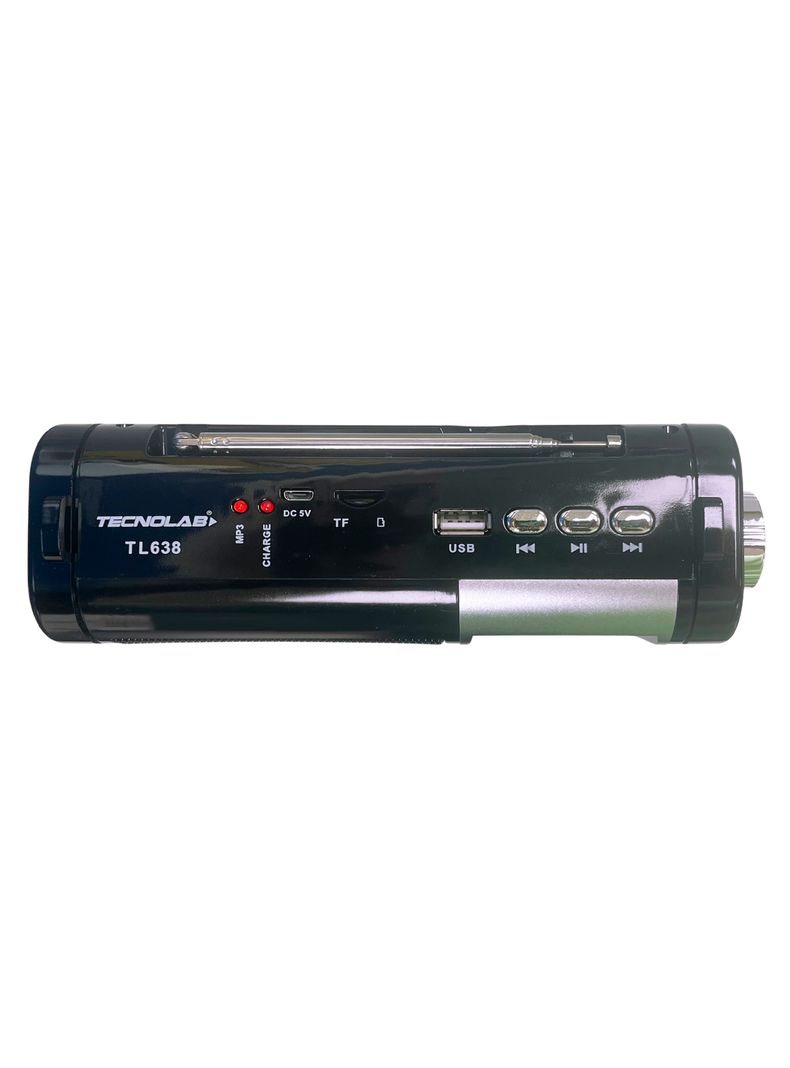 Radio Portatil 5W Recargable USB Con Linterna Tenolab TL638-2