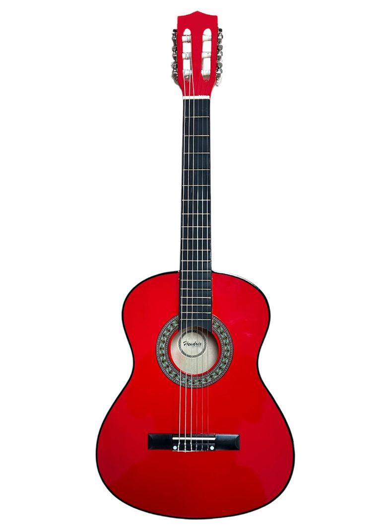 Guitarra Clasica Grande 39 Pulgadas Madera Con Funda Hendrix-0
