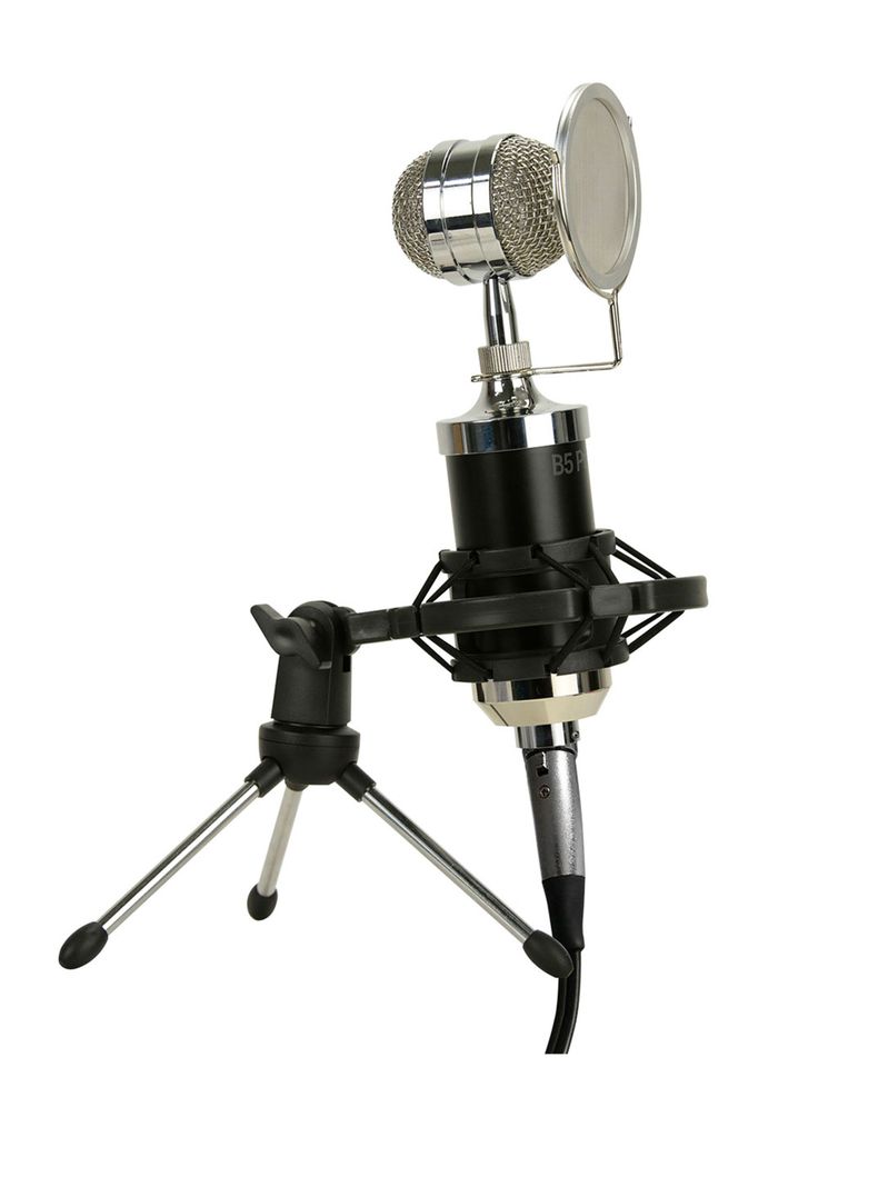 Kit Micrófono Condensador B5-Pro Studio 9060 Negro-0