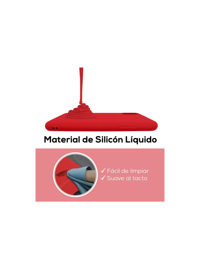 Carcasa Funda Para Motorola Moto E22 / E22I Goma Rojo-2
